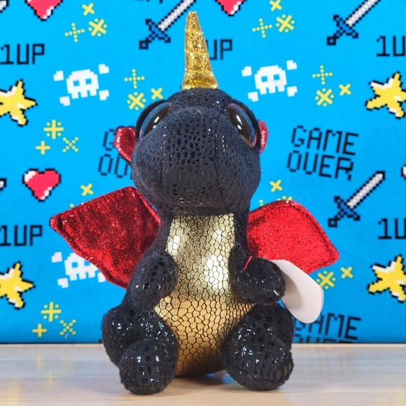 TY Beanie Boos Grindal the Dragon 6" UltraSoft Halloween Collectible Plush NWT - Picture 6 of 12